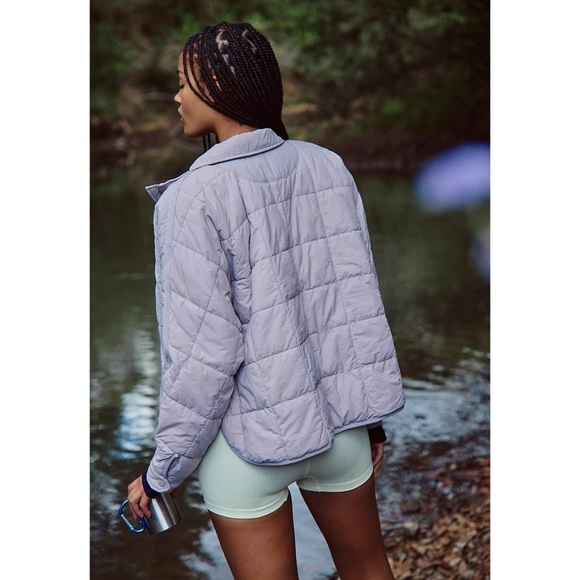 NWT Free People Pippa Packable Puffer Jacket Oyster Purple FP Movement  XS - Picture 8 of 10